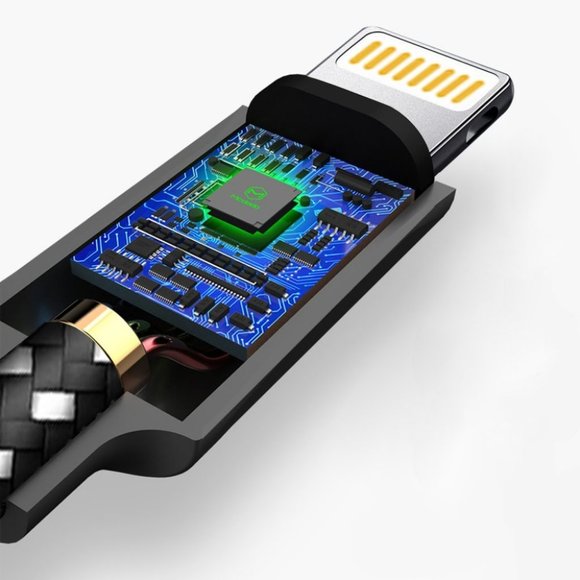 USB iPhone Charger, Cord 6FT Nylon Braided Cable - Picture 5 of 8